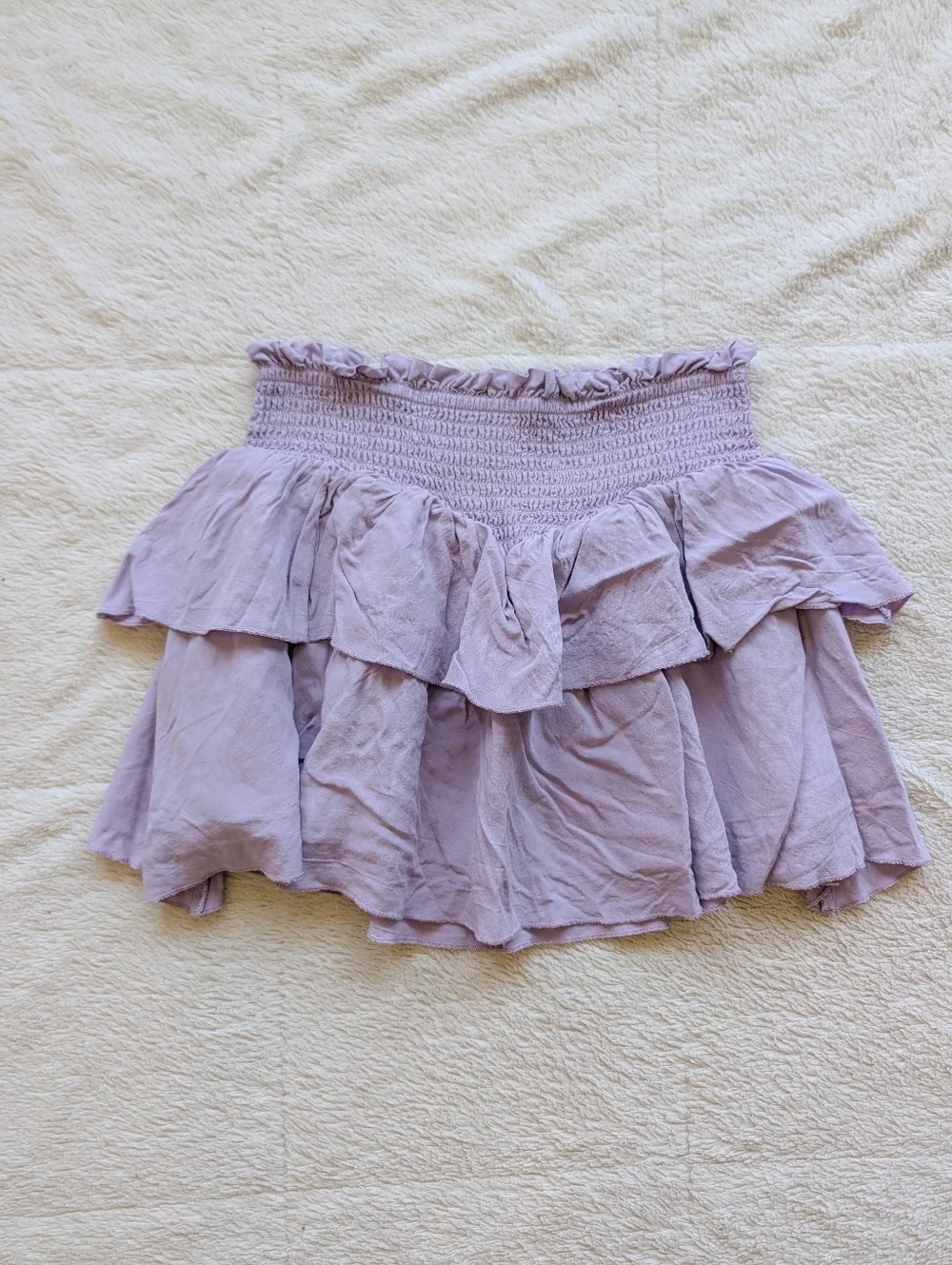 Katie J‎ Tiered Ruffle Mini Skirt